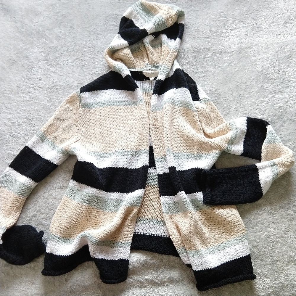 Anthropologie Color Block Cardiga